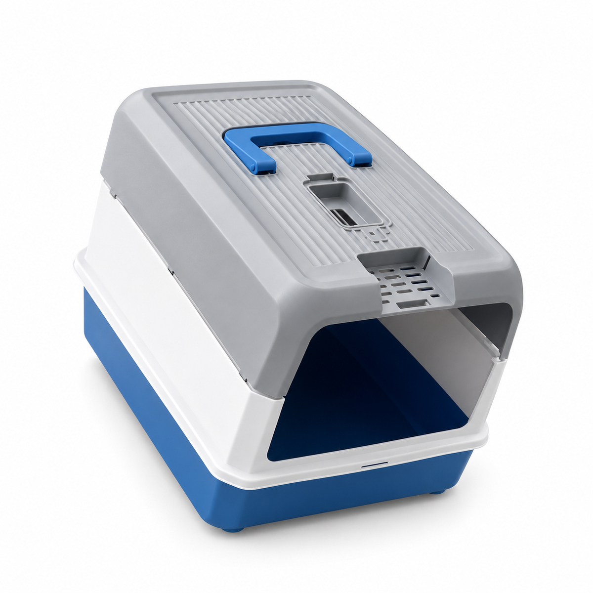 Litter box Blue x White L