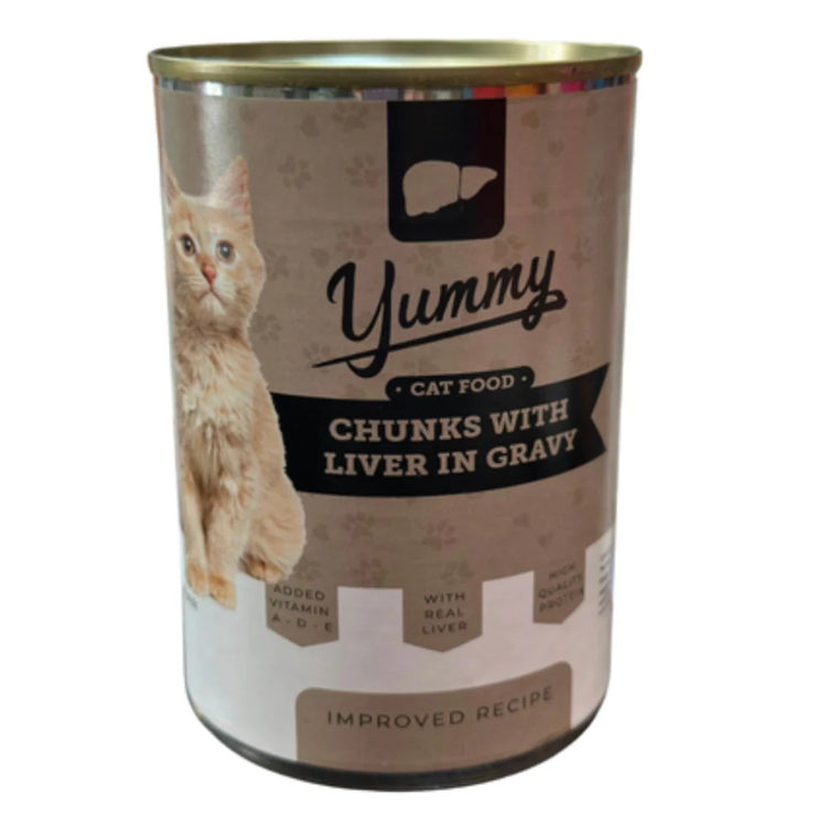 Yummy Cat Food in Gravy Chunks 400g