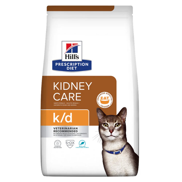 Hill's Veterinary K/D Kidney Care Dry Cat Food with Tuna 1.5kg