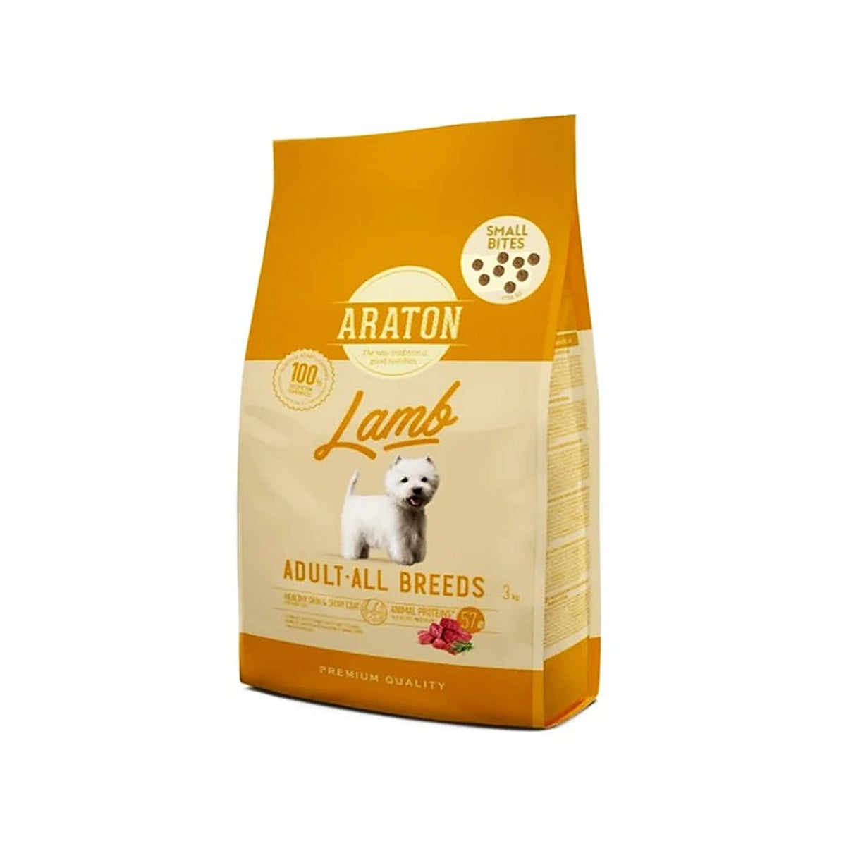 ARATON Adult LAMB All breeds Dog Dry Food - Small Bites - 3 Kg