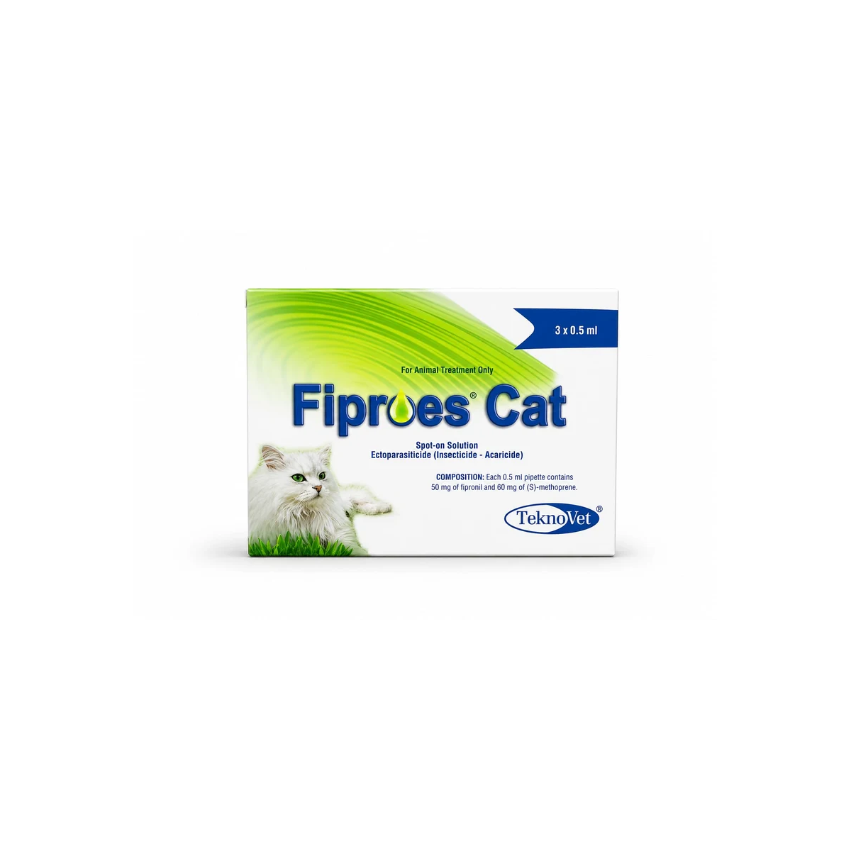 Fiproes Cat – Flea & Tick Spot-On Treatment for Cats (3 x 0.5 ml)