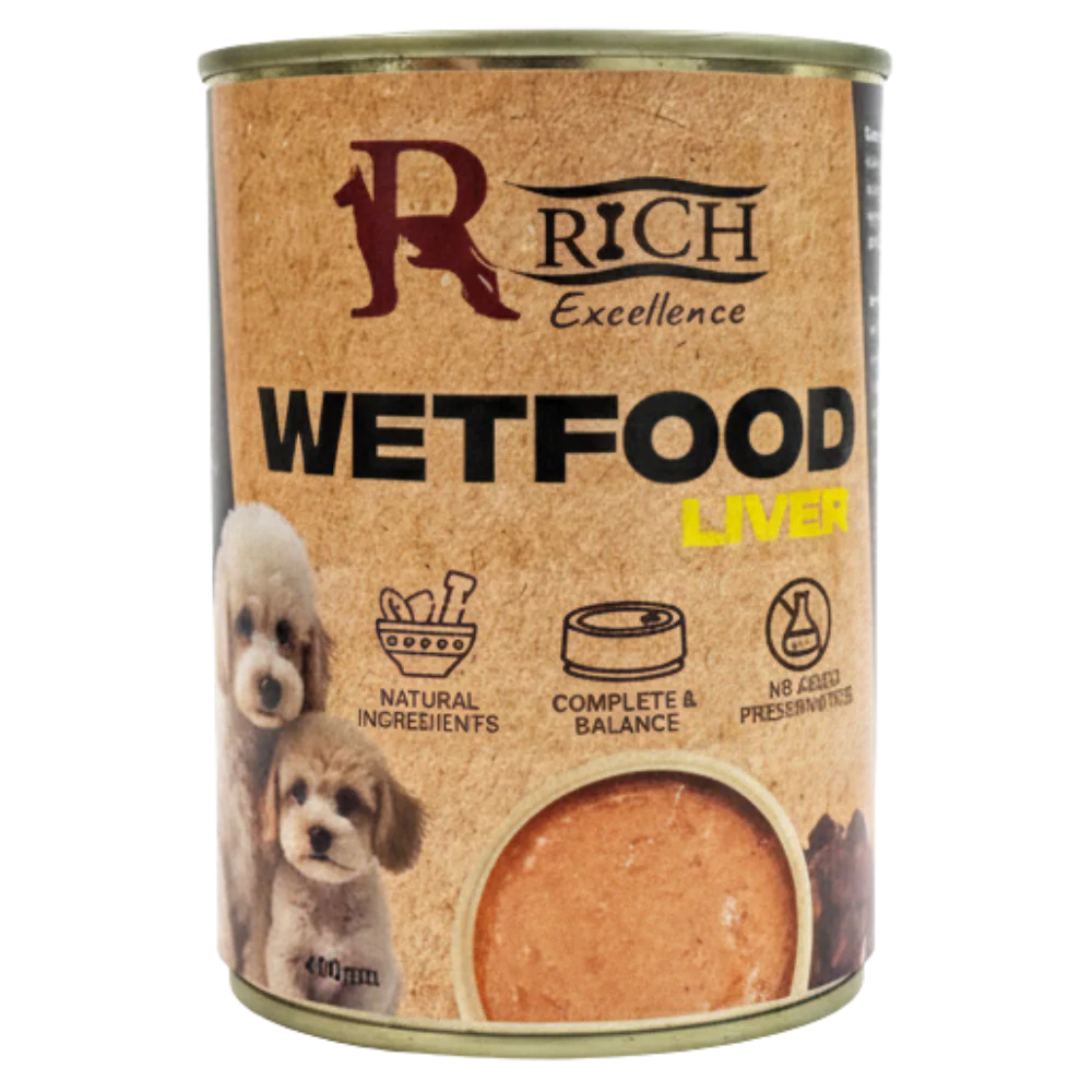 Rich Excellence Dog Wet Food Liver Can 400g