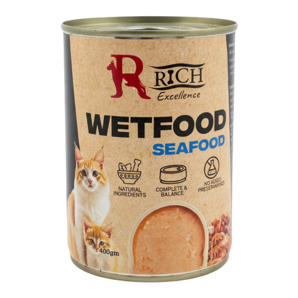 Rich Excellence Cat Wet Food SeaFood Can 400g