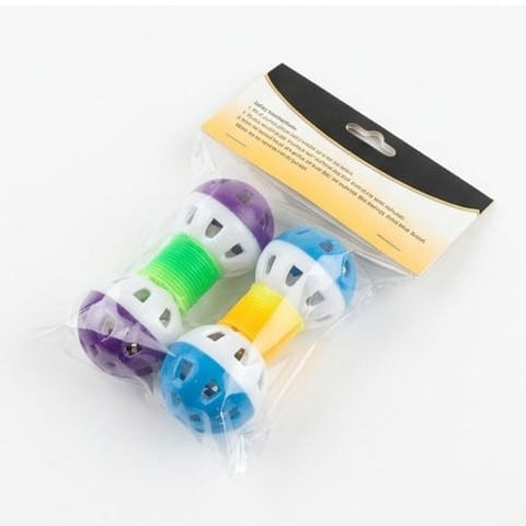 Interactive Rolling Cat Toy with Bell – 2 Pieces