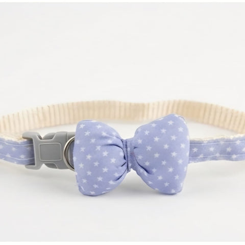 Blue Bow Tie Pet Collar