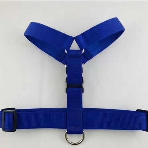 Adjustable Pet Harness & Leash Set – Classic Blue