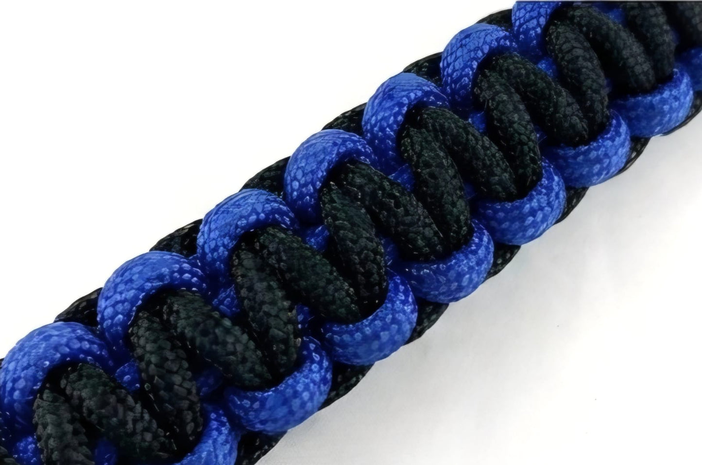 Braided Rope Dog Leash (Blue & Black)