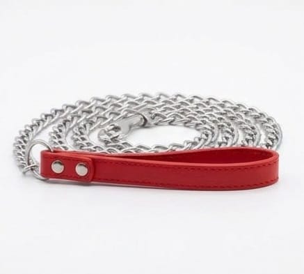 Metal Chain Dog Leash with Handle