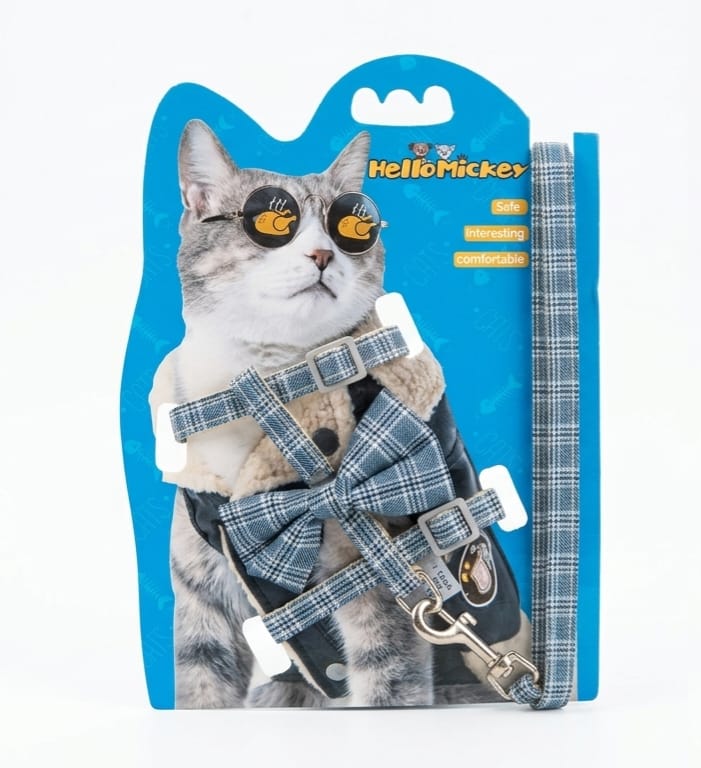 Hello Mickey Cat Harness and leash set