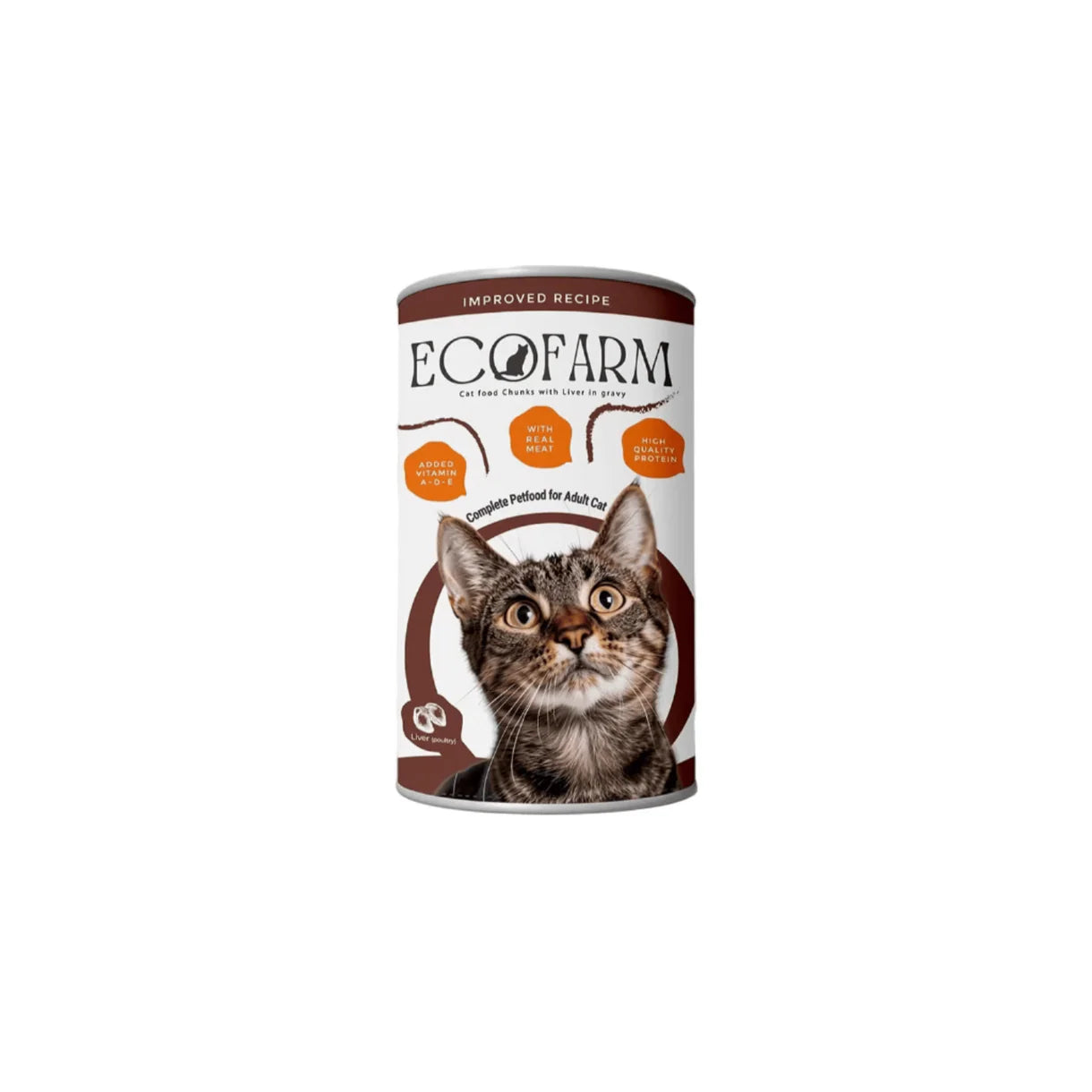 ECOFARM Cat Food Chunks With Liver in Gravy 400gm