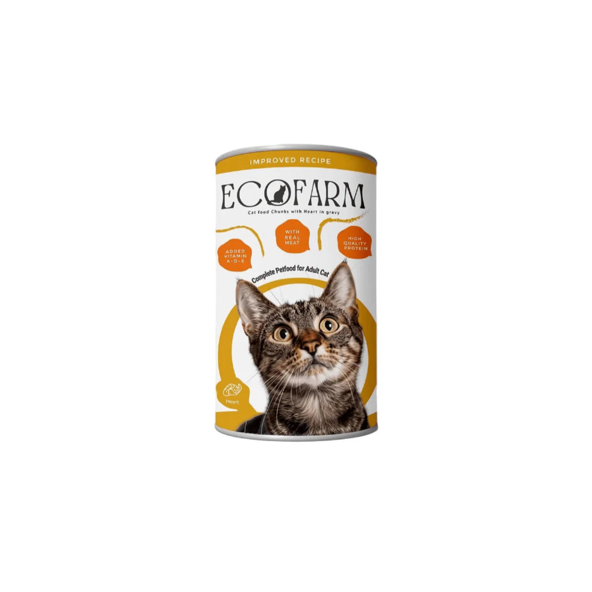 ECOFARM Cat Food Chunks With Heart in Gravy 400gm