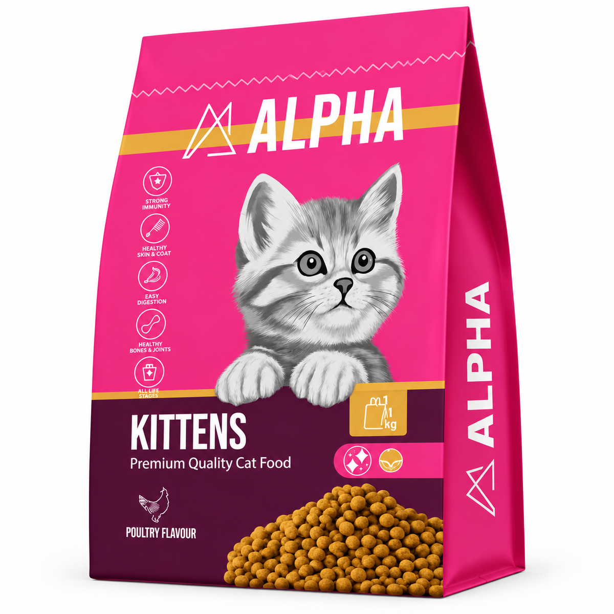 Alpha Cat food for Kittens with Chicken 1KG