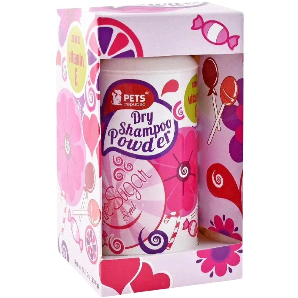 Pets Republic Dry Powder Shampoo Pink Sugar 500 g