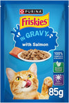 Purina Friskies Salmon Chunks in Gravy Wet Cat Food, 85g