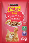 Purina Friskies Chicken in Gravy Junior Wet Cat Food, 85g