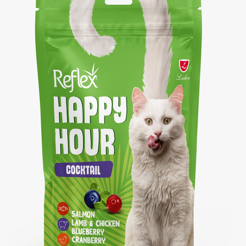 Reflex Happy Hour - Cocktail (Salmon, Lamb & Chicken, Blueberry, Cranberry)