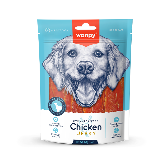 wanpy Dog Treats chicken jerky 100g