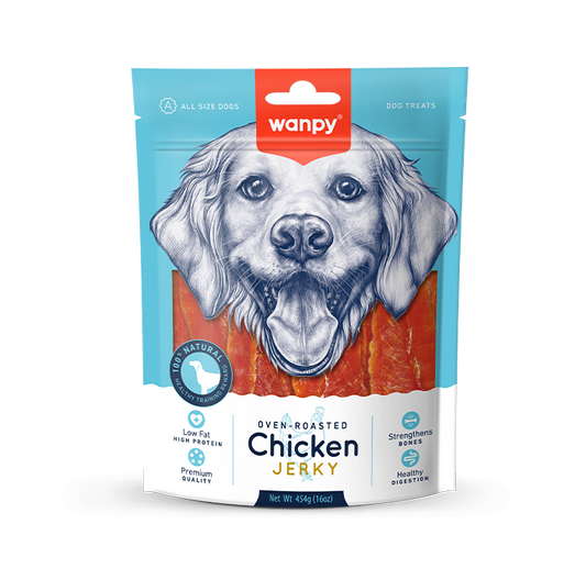 wanpy Dog Treats chicken jerky 100g