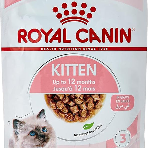 Royal Canin Gravy Kitten Instinctive Pouch Wet Food, 85 Gm