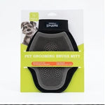 Pet Grooming Brush Mitt – Grey