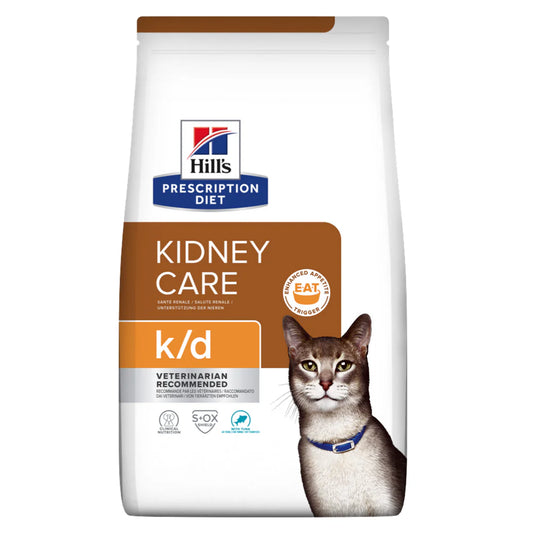 Hill's Veterinary K/D Kidney Care Dry Cat Food with Tuna 1.5kg