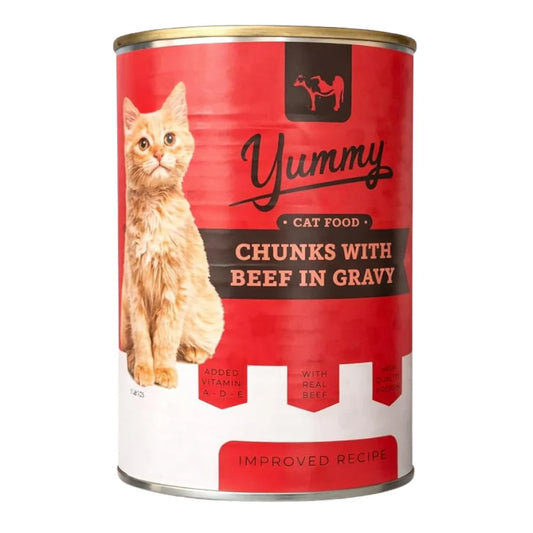 Yummy Cat Food in Gravy Chunks 400g