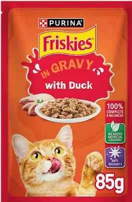 FRISKIES Duck in Gravy Wet Cat Food 85g