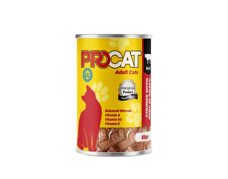 Pro Cat Wet Food For Adult in Chunks in Gravy 415G