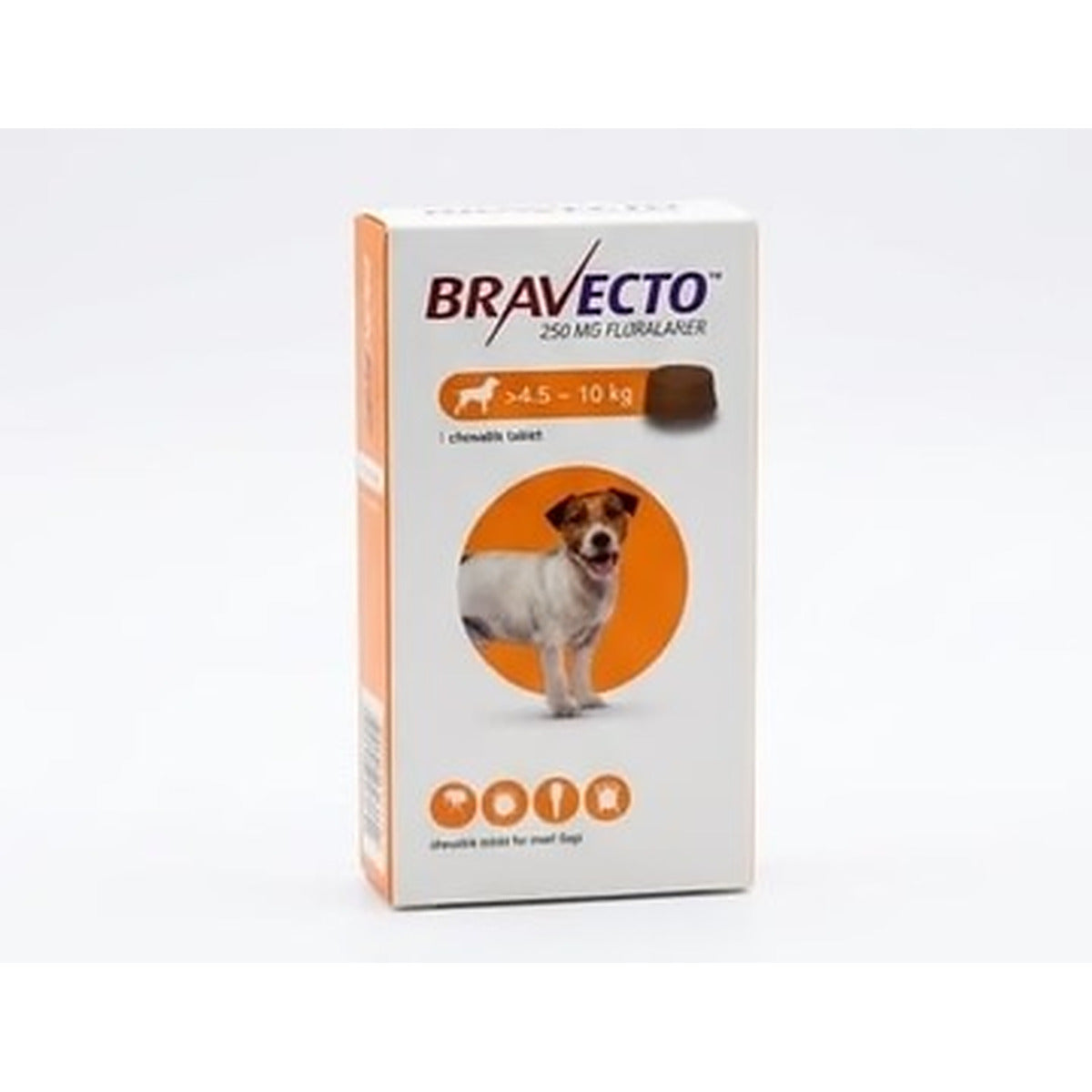 Bravecto 250mg Chewable Tablet for Small Dogs (4.5 - 10 kg) – 1 Chew