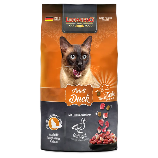 LEONARDO Adult Cat Dry Food with Duck 1.8kg