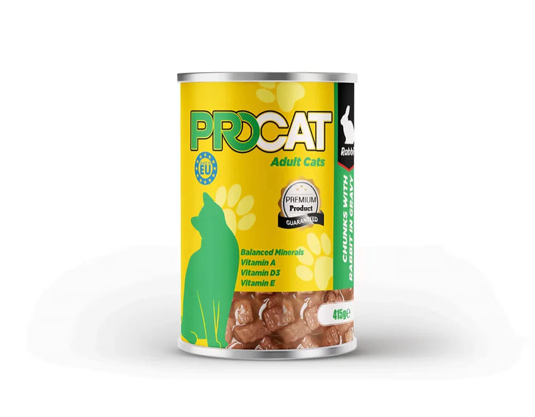 Pro Cat Wet Food For Adult in Chunks in Gravy 415G