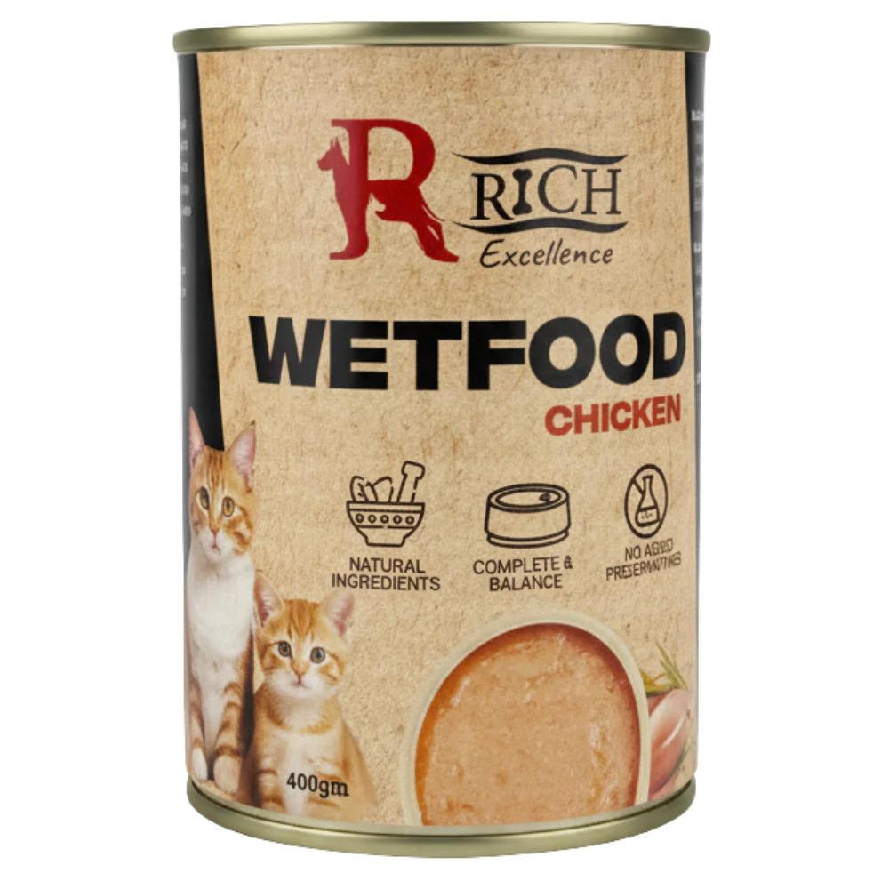 Rich Excellence Cat Wet Food Chicken Can 400g