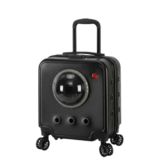 Dog Carriers with Wheels and Handle up to 10 kg Black