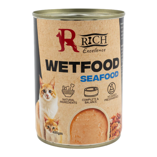 Rich Excellence Cat Wet Food SeaFood Can 400g