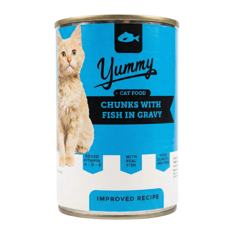 Yummy Cat Food in Gravy Chunks 400g