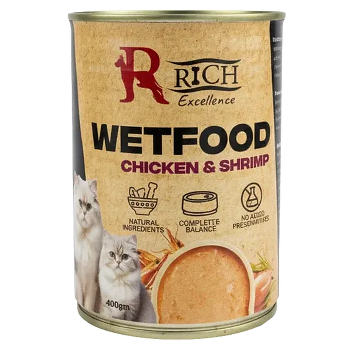 Rich Excellence Cat Wet Food Chicken & Shrimp Can 400g