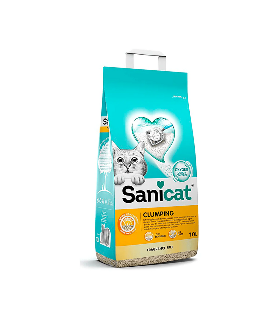 SANICAT Clumping White Fragrance Free 10L