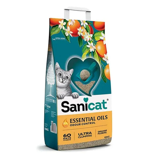 Sanicat Ultra Clumping Orange & Floral 10Kg