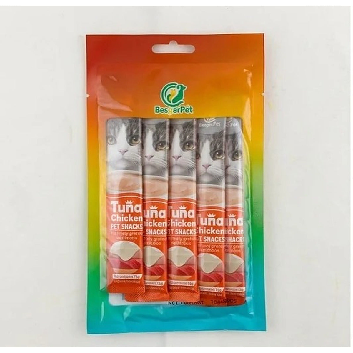 Tuna & Chicken Cat Treats – Liquid Snack Sticks (6 PCS)