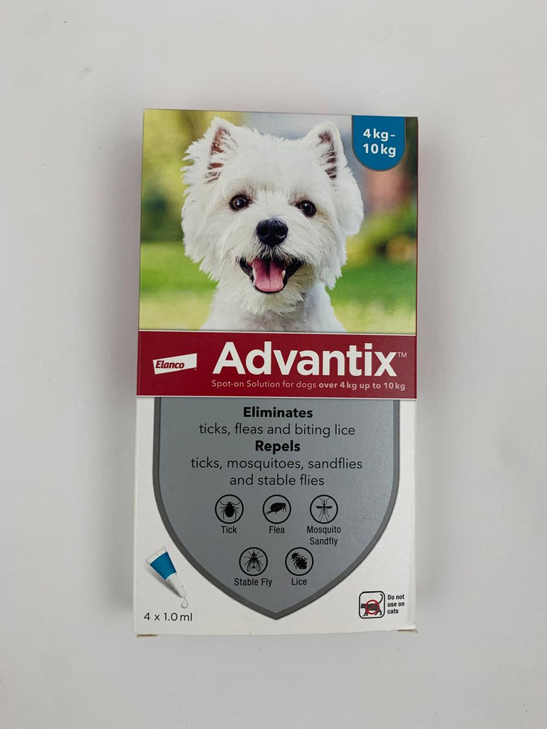 Advantix (spot-on solution for dogs over 4 kg up to 10 kg)