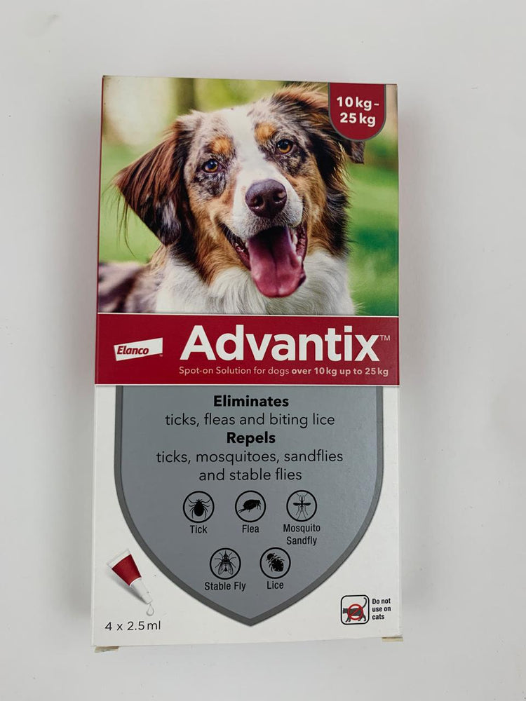 Advantix (spot-on solution for dogs over 10 kg up to 25 kg)
