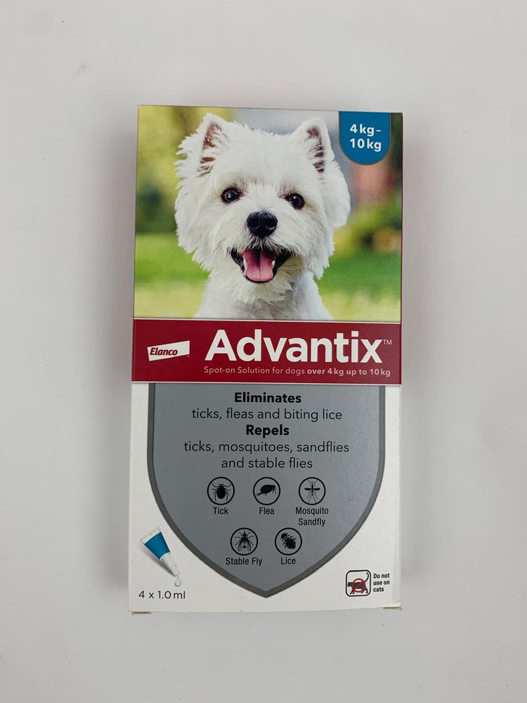 Advantix (spot-on solution for dogs over 4 kg up to 10 kg)