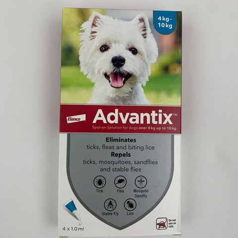 Advantix (spot-on solution for dogs over 4 kg up to 10 kg)
