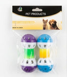 Interactive Rolling Cat Toy with Bell – 2 Pieces