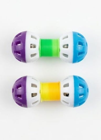 Interactive Rolling Cat Toy with Bell – 2 Pieces