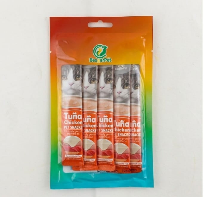 Tuna & Chicken Cat Treats – Liquid Snack Sticks (6 PCS)