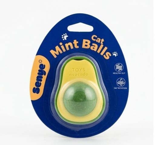 Cat Mint Ball Toy (Avocado Shape)