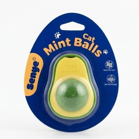Cat Mint Ball Toy (Avocado Shape)