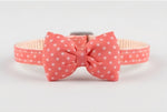 Pink Bow Tie Pet Collar