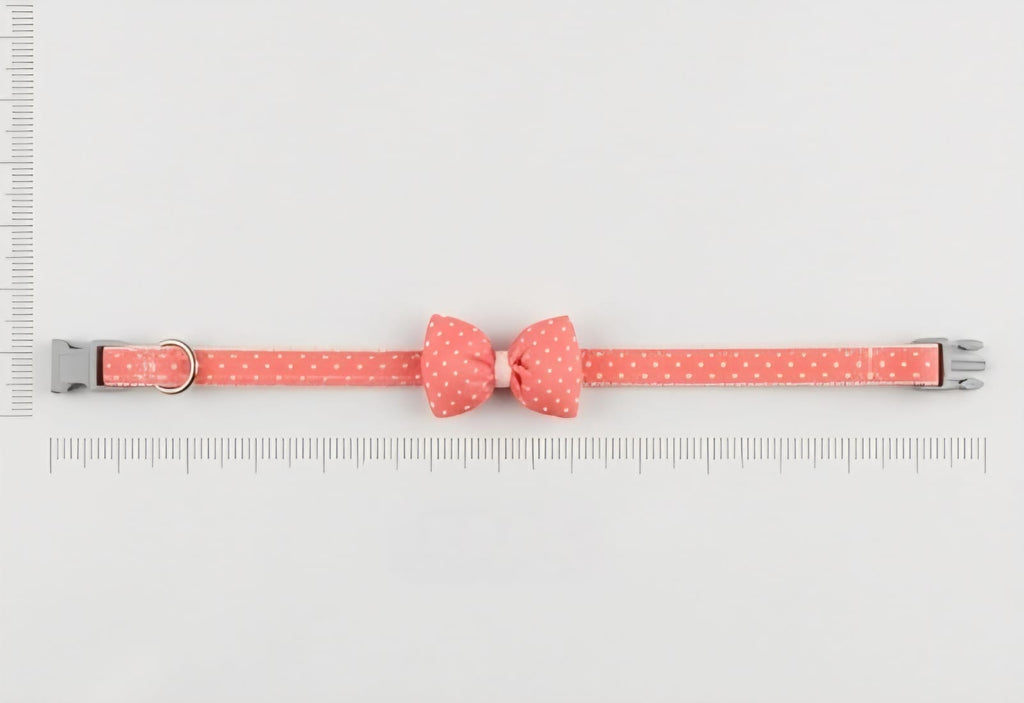 Pink Bow Tie Pet Collar